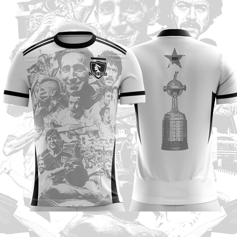 Camiseta Historia Colo Colo Blanca - Jugadores Históricos