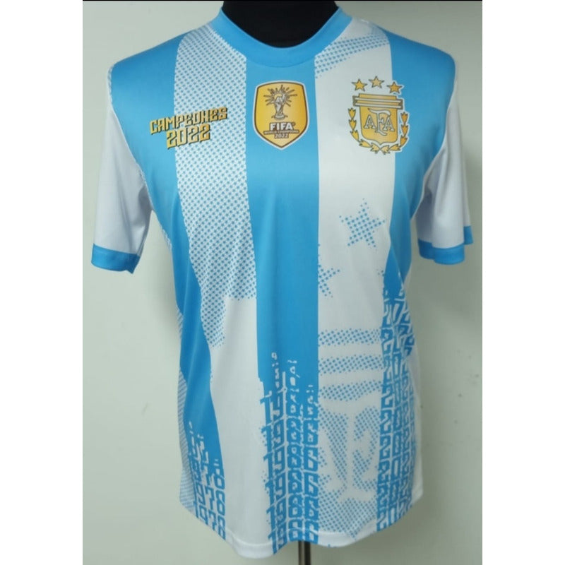 Camiseta Fantasia Argentina Campeon, Kempes, Maradona, Messi