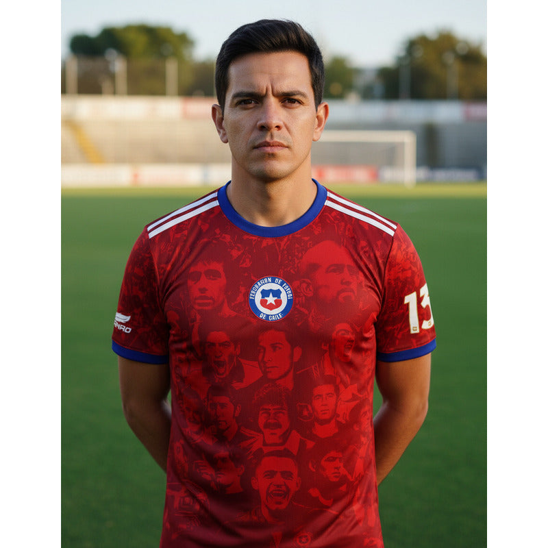 Camiseta Chile Jugadores Históricos 130 Años Conmemorativa