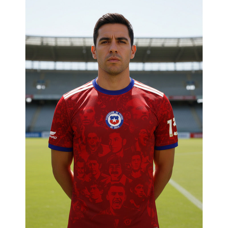 Camiseta Chile Jugadores Históricos 130 Años Conmemorativa