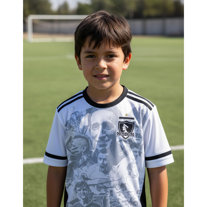 Camiseta Historia Colo Colo Blanca - Jugadores Históricos