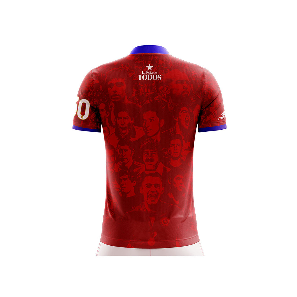 Camiseta Chile Jugadores Históricos 130 Años Conmemorativa