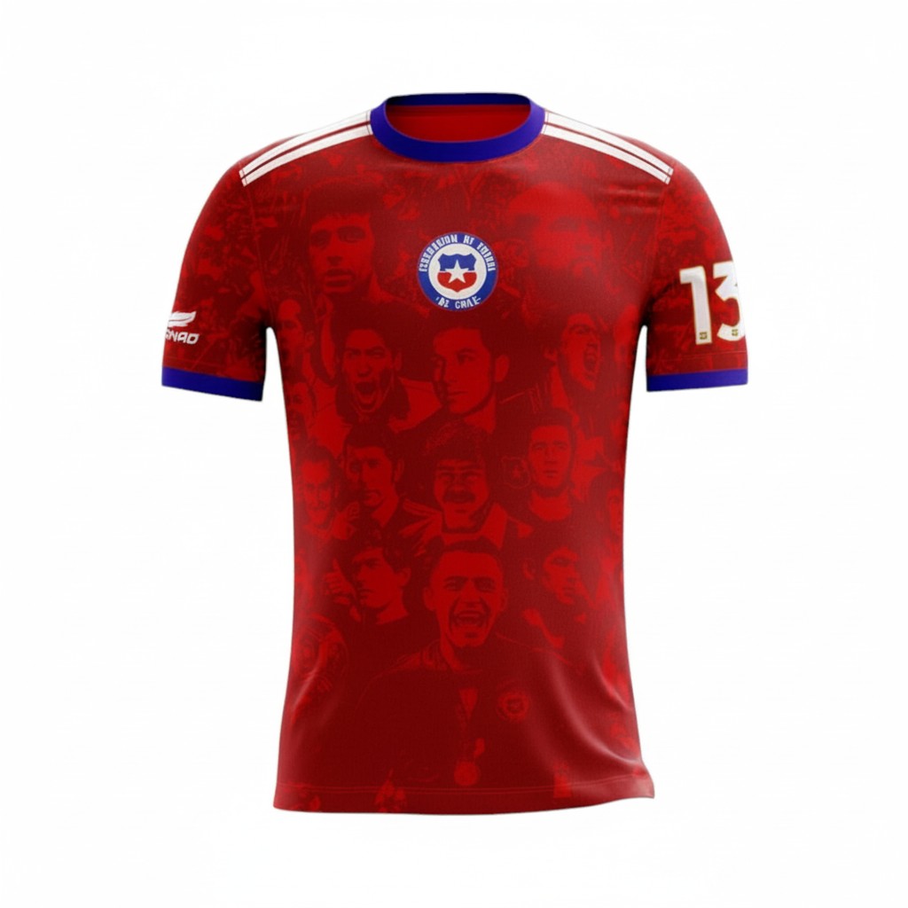 Camiseta Chile Jugadores Históricos 130 Años Conmemorativa