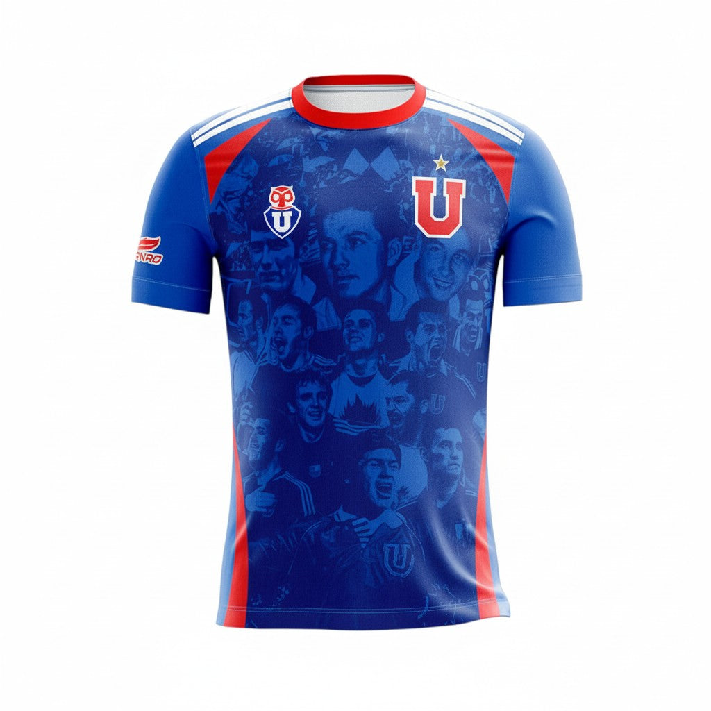 Camiseta Historia U. De Chile Para Hinchas Niños Y Adultos